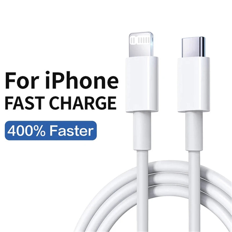 Type C Fast Charging Cable for iPhone, PD 20W Quick Charger USB C Data Cable for iPhone 14 13 Pro Max 12 11 Poly XS MAX iPad AirPods 1m 1.5m 2m