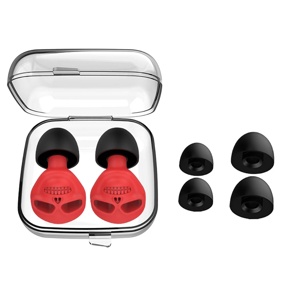 Bouchons d'oreille anti-bruit en silicone pour le sommeil, réduction du bruit, protection auditive, voyage