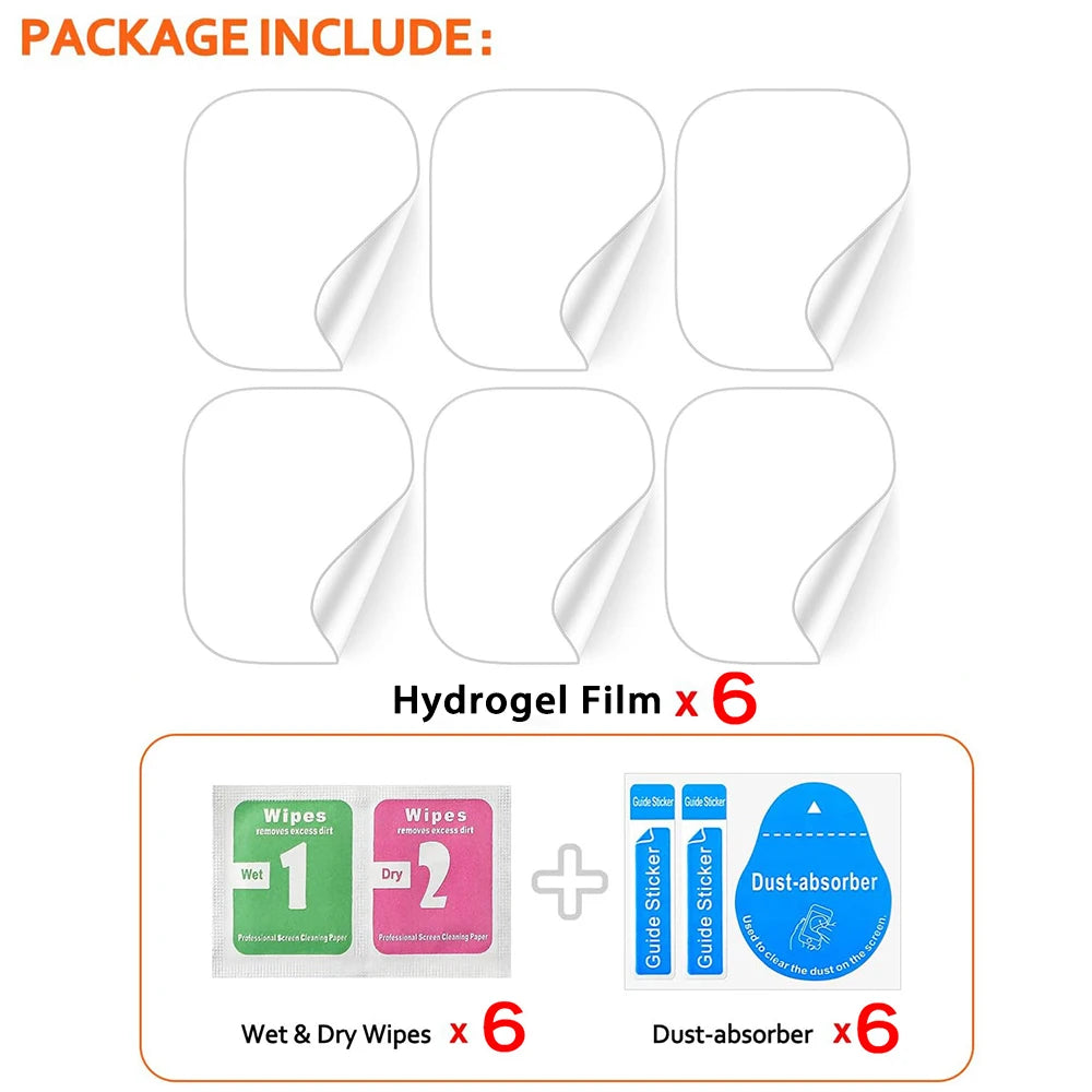 Film de protection hydrogel pour Apple Watch – Transparent et flexible
