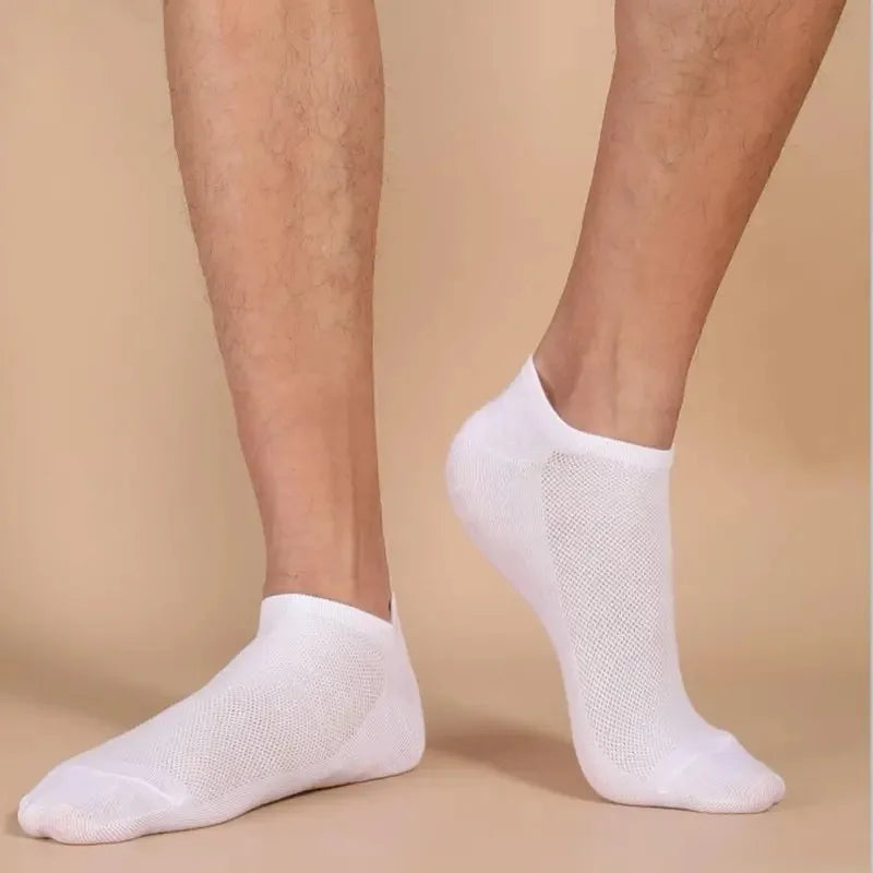 Chaussettes de Bateau Invisibles en Silicone pour Homme et Femme, Coupe Basse, Solides, Décontractées, Respirantes, Été, 10 Paires Chaussettes