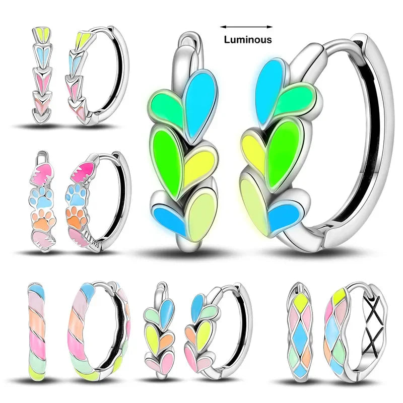 925 Silver Hoop Earrings for Women, Fine Jewelry, Original Design