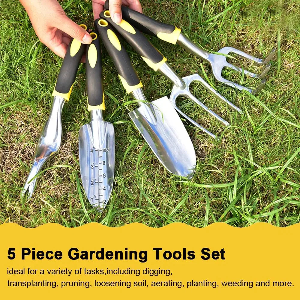 Hand Garden Tool with Ergonomic Handle Trowel Rake Cultivator Weeding Tools Farmland Transplant Bonsai Gardening Lawn