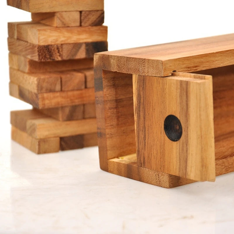 Wooden Tumbling Tower Game, Perfect for Parties, Outdoor Games for Adults and Family 