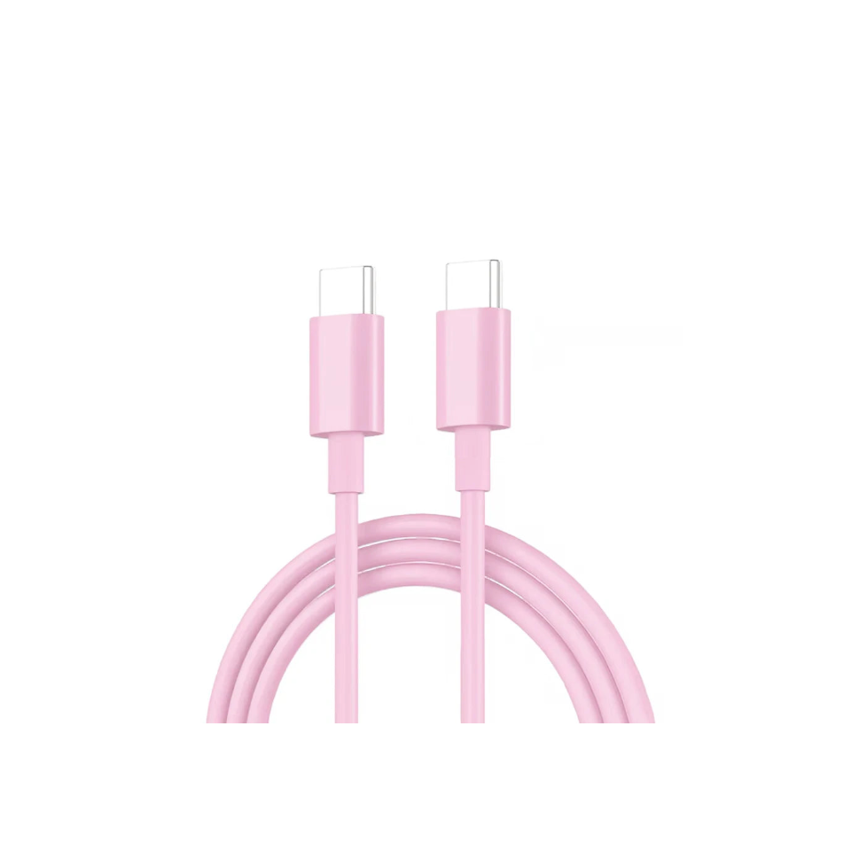 Câble PD 60W Type-C vers Type-C pour iPhone 15 / 16, charge rapide pour Samsung, Xiaomi, Huawei, accessoires de téléphone 1 m / 2 m