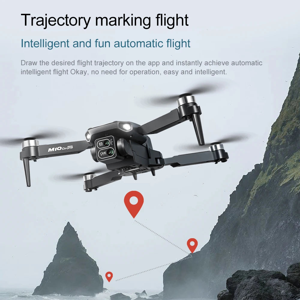 M10 Professional 4K 5G HD Drone Dual Camera Remote Control with Screen FPV Photography Brushless Foldable RC Quadcopter