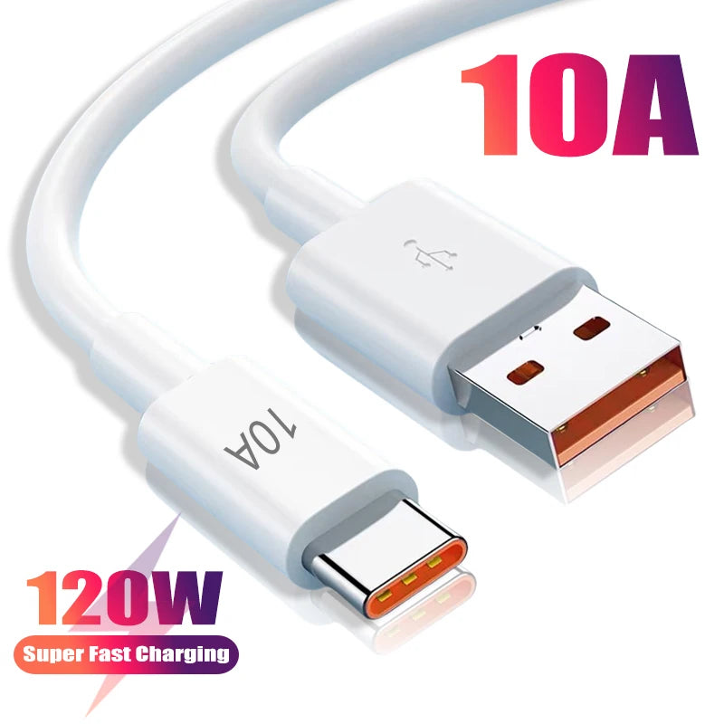 Câble USB-C vers USB-C Super Rapide 120 W – Charge 10 A – Données haute vitesse