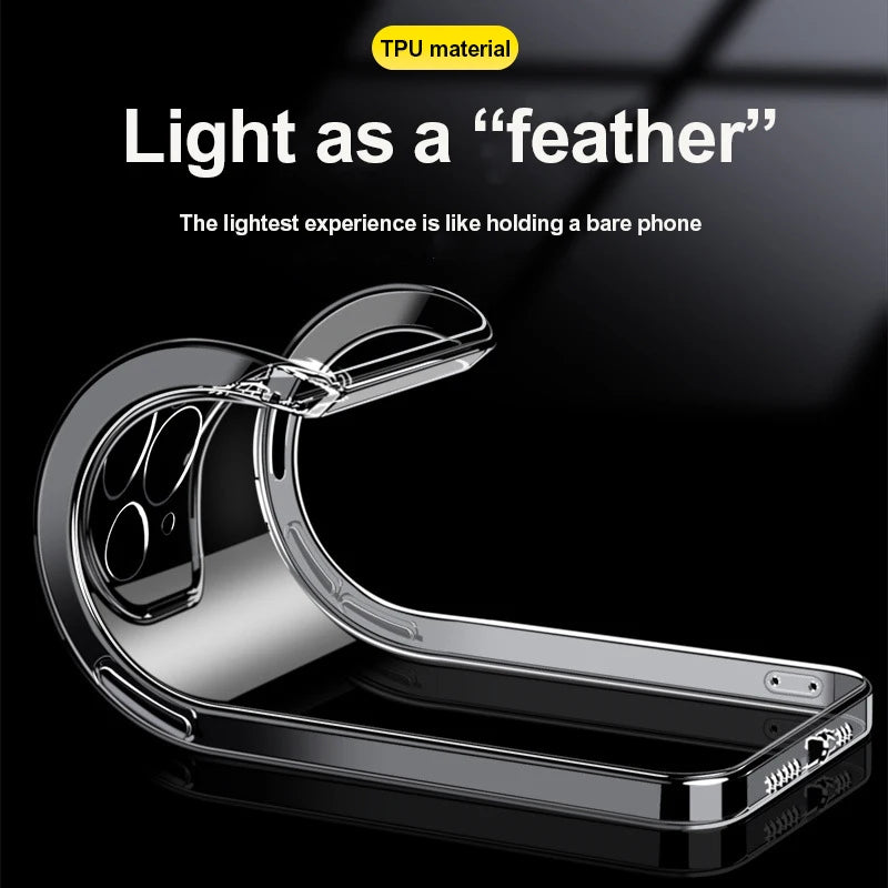 Coque transparente KENNAGE pour iPhone – Silicone souple &amp; protection élégante