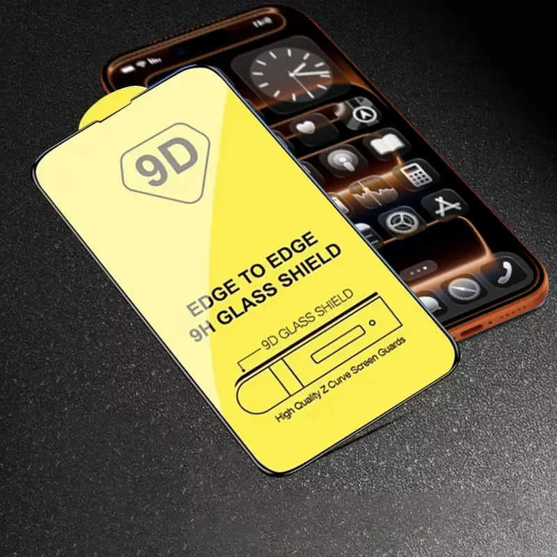Protecteur d’écran 9D en verre trempé KENNAGE – couverture complète (iPhone)