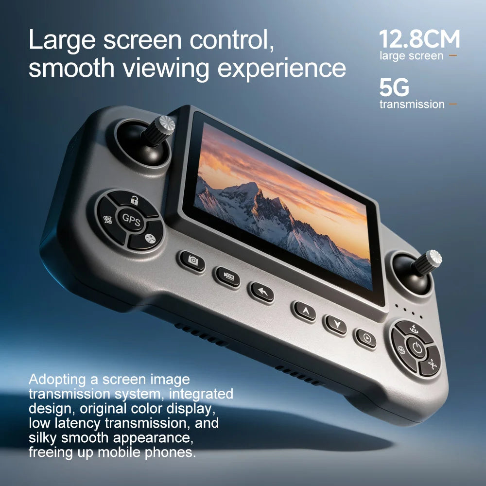 Drone GPS V918 MAX 360° – Caméra professionnelle 8K, écran intégré, évitement d’obstacles laser