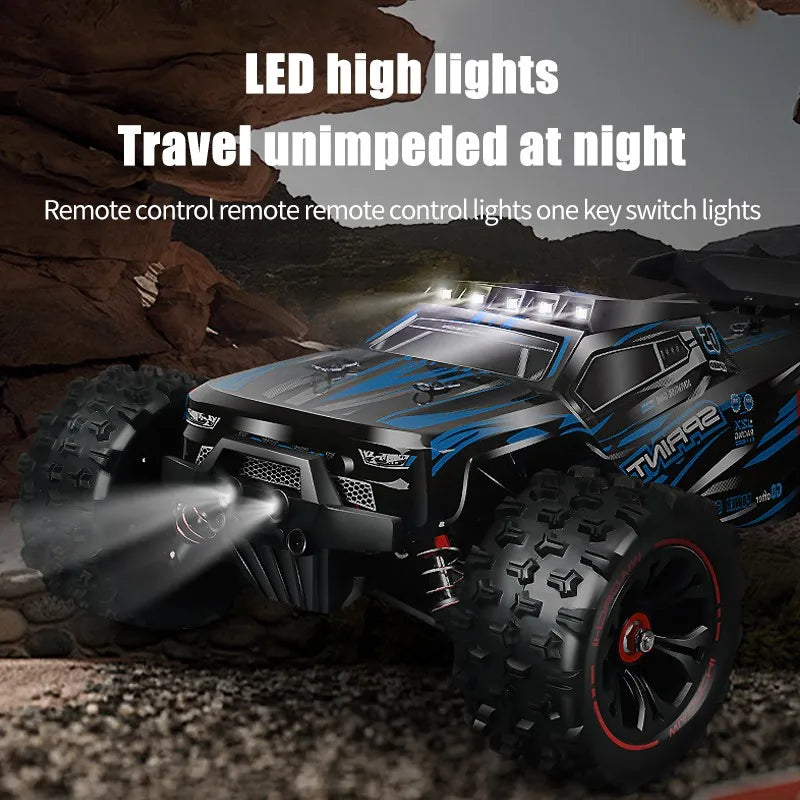 CAMION MONSTRE RC 1:16 TSRC-Jouet de camion de course de dérive à grande vitesse pour enfants et adultes, voiture RC brossée, télécommande tout-terrain, super sans balais, 1:16, 85 km/h, 50 km/h, 4x4