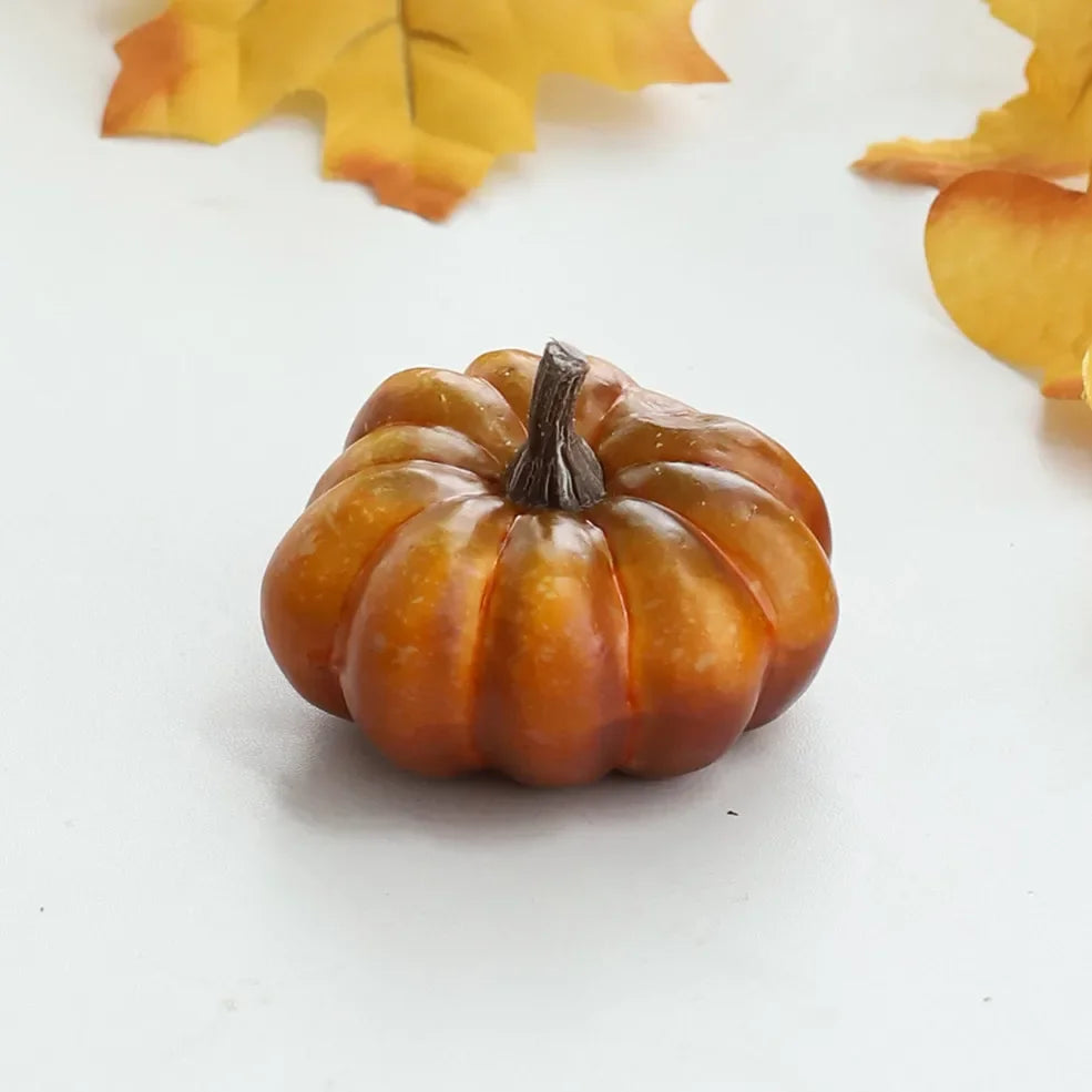 Mini Artificial Pumpkin, Halloween Decorations for Home