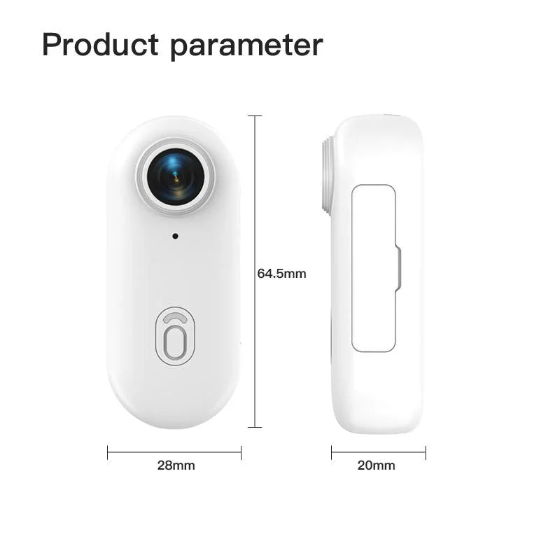 JETO Mini 4K Action-Kamera – tragbar, magnetisch und wasserdicht für Outdoor