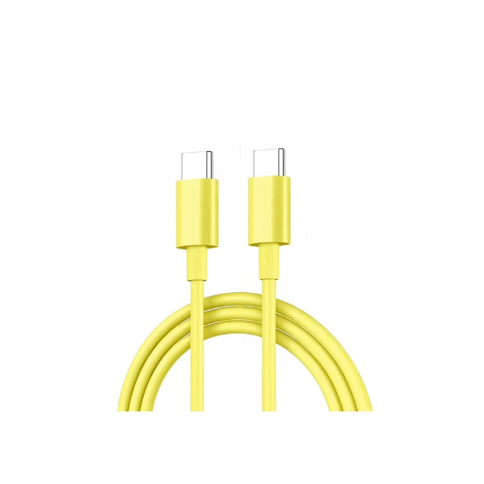 Câble PD 60W Type-C vers Type-C pour iPhone 15 / 16, charge rapide pour Samsung, Xiaomi, Huawei, accessoires de téléphone 1 m / 2 m