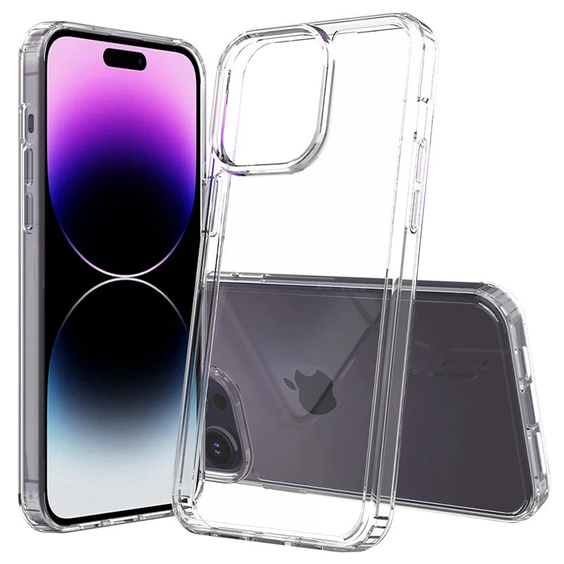 Coque silicone souple transparente pour iPhone – Protection arrière flexible