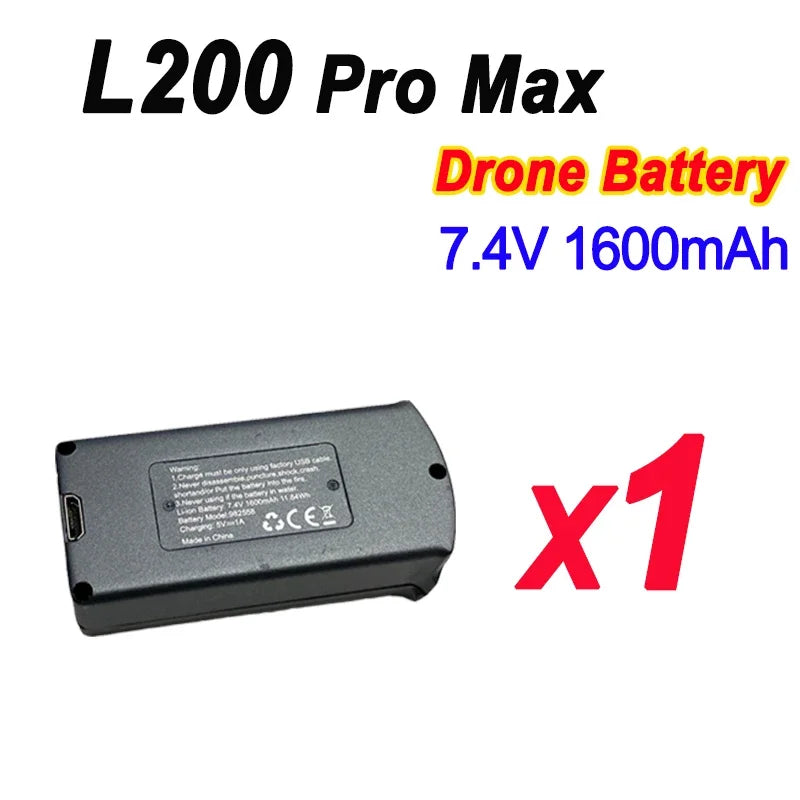 Batterie originale LYZRC L200 PRO MAX 4K 7.4V 1600mAh pour Drone