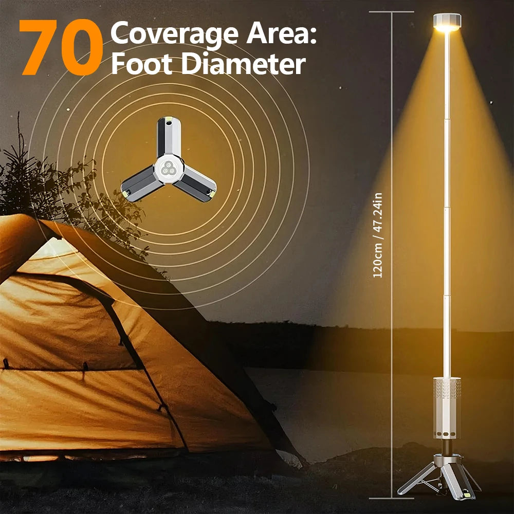 Wiederaufladbare Teleskop-Campinglampe 15600 mAh