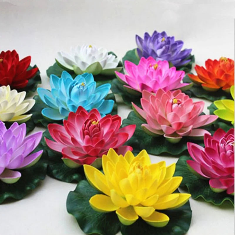 Artificial plants, Fake water lily plant for decoration, floating artificial flower