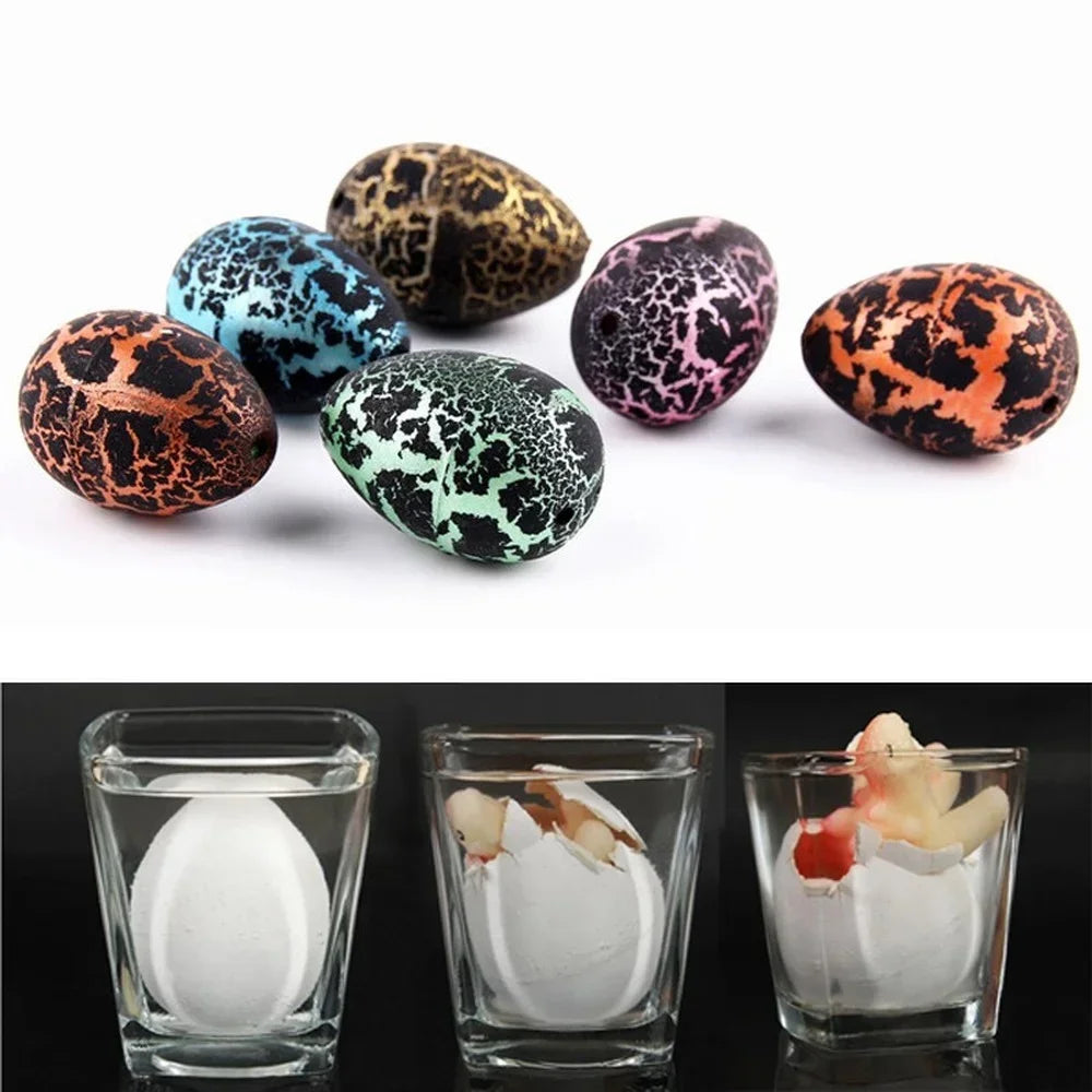 10Pcs/Set Magic Dinosaur Eggs Hatching in Water for Kids Animal Breeding Toy Gifts 