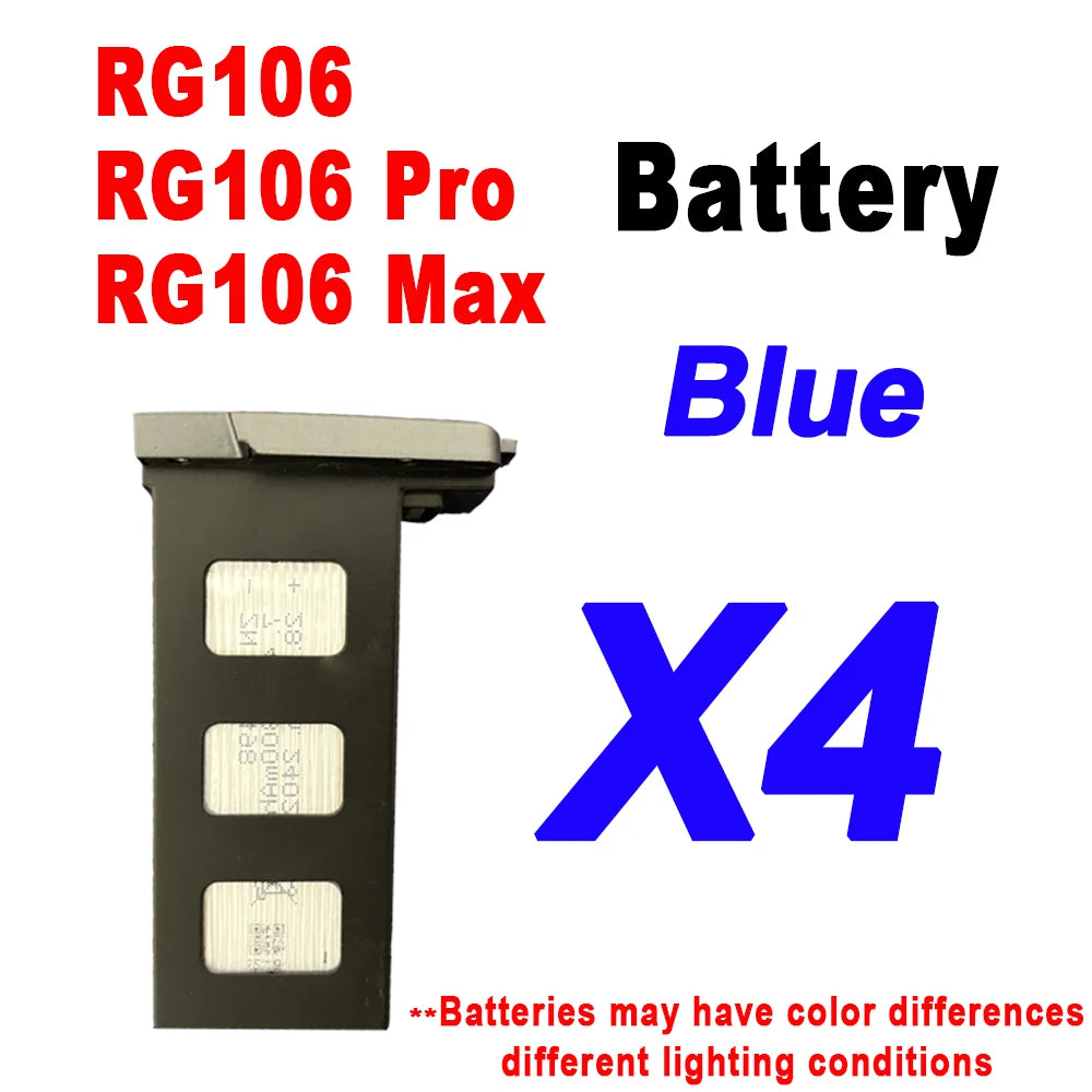 Batterie originale 7.4V 3800mAh pour Drone RG106 Pro – Batterie de remplacement RC
