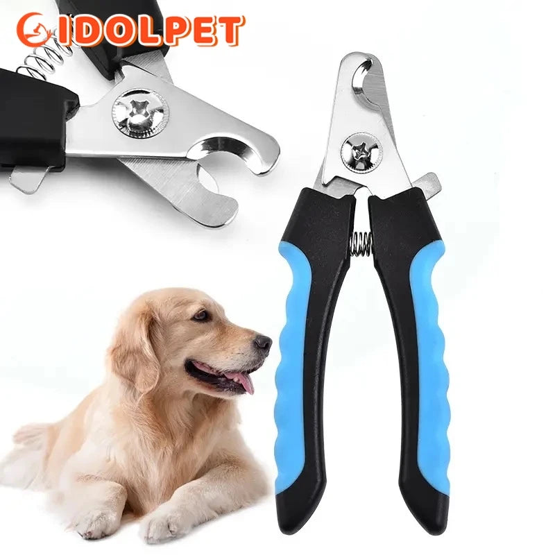 Professional Pet Nail Clippers with Safety Guard, Stainless Steel Scissors, Cat Dog Claw Care, Grooming Supplies, Suitable Size