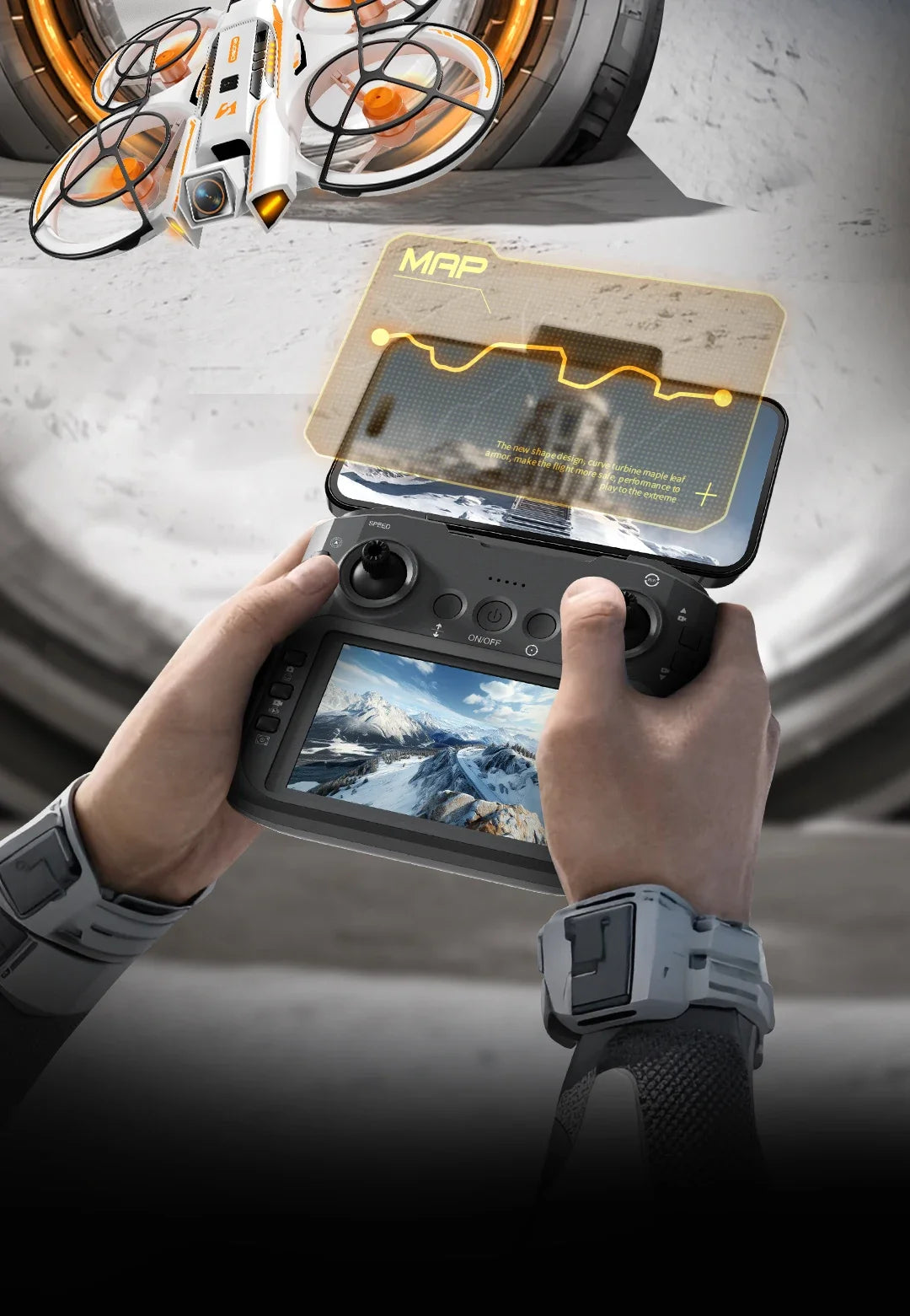 A21 Pro Mini Drone 4K – 8K HD, moteur sans balais, écran intégré