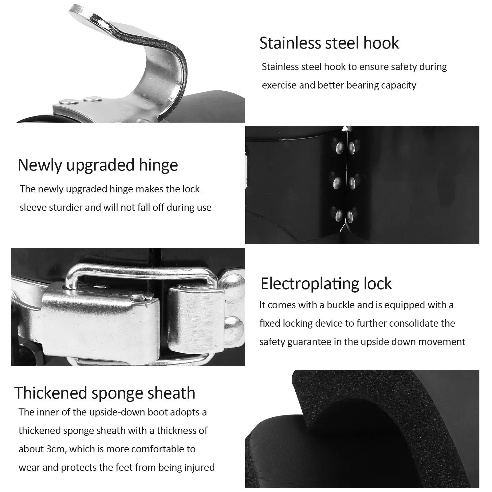 Bottes de Traction Suspendues Anti-Gravité – Inversion Fitness pour Soulagement du Dos et du Cou
