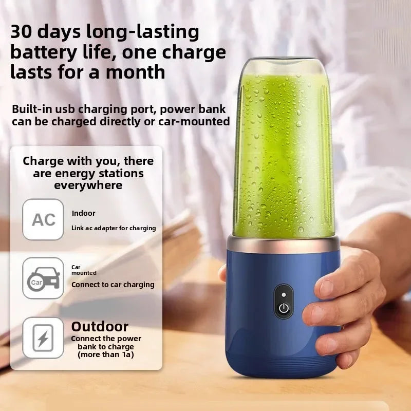 Mélangeur de Jus Portable Mini Blender Électrique USB 6 Lames