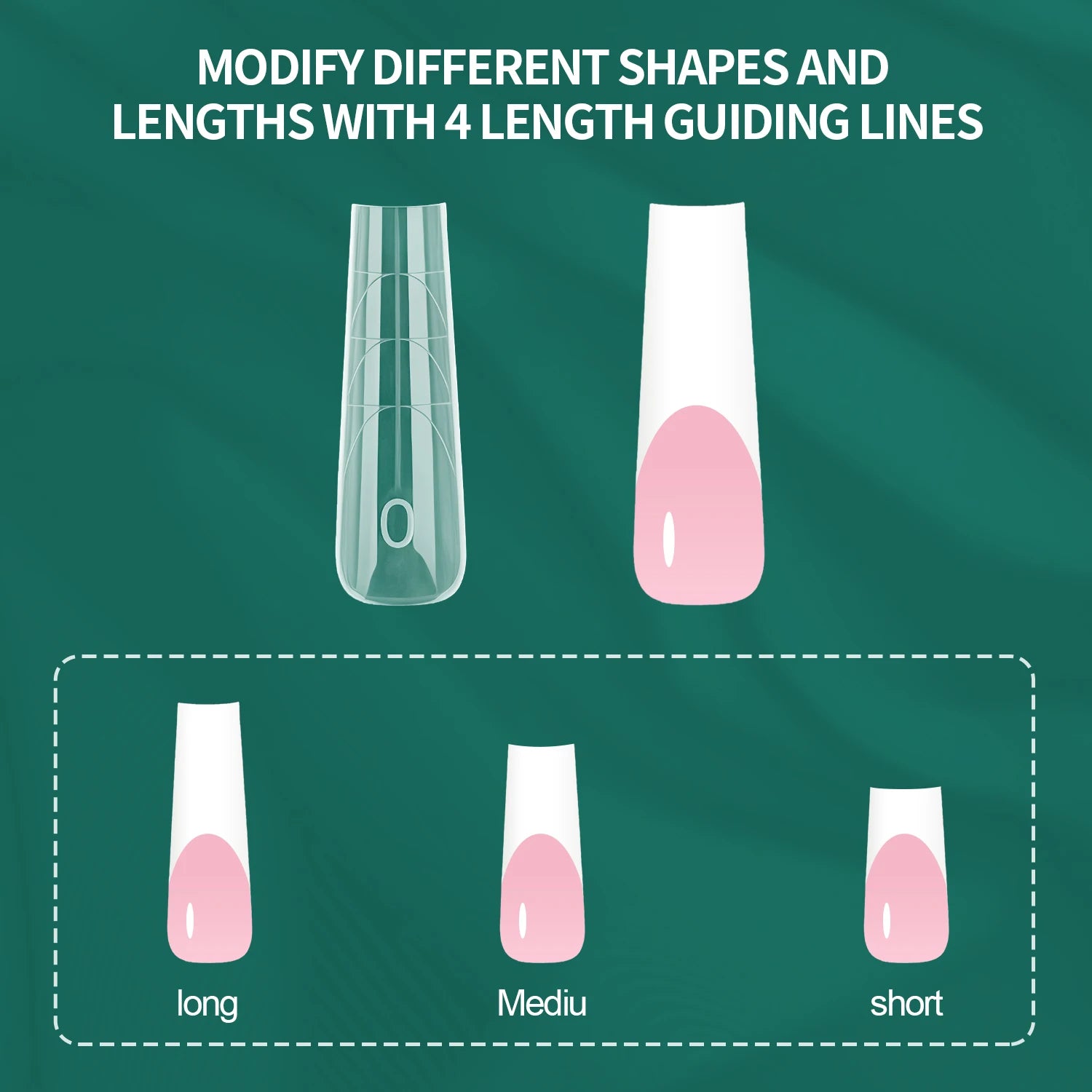 Double Formes Guidées 150 pcs pour Nail Art Français