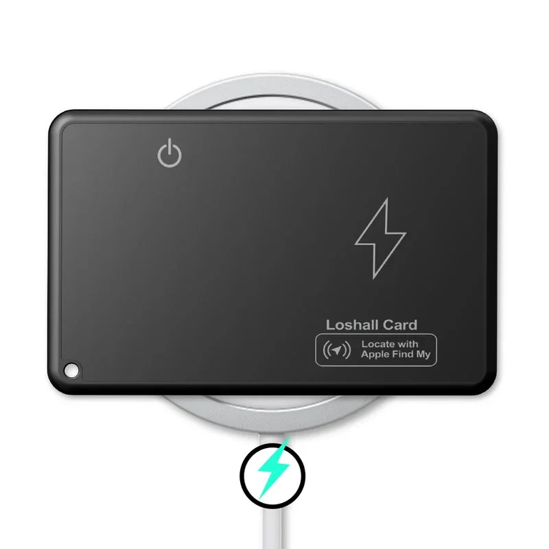 Wireless Charging Location Wallet Tracker Card, Waterproof GPS Locator, Works with Apple Find My App, Bluetooth Tracker, New