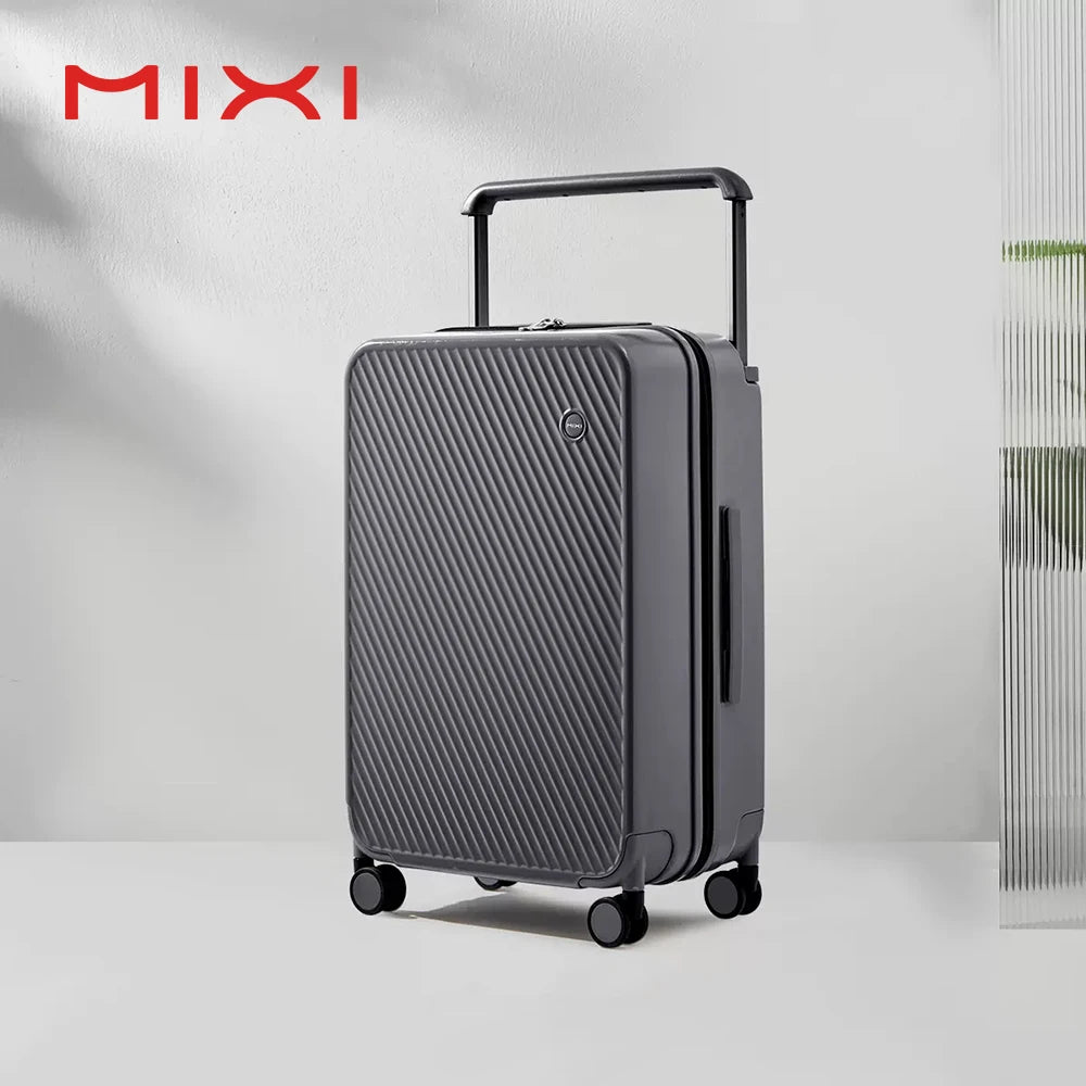 Valise Mixi M9276 – Bagage rigide à poignée large, coque PC, roues Spinner, serrure TSA, 20 et 24 pouces