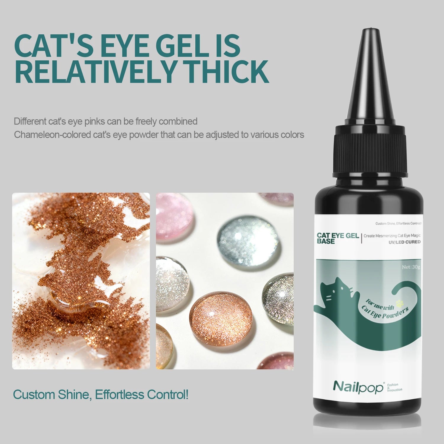 Gel Base Œil de Chat DIY, 30 ml