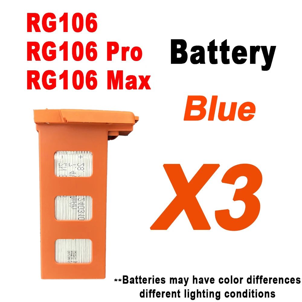Batterie originale 7.4V 3800mAh pour Drone RG106 Pro – Batterie de remplacement RC