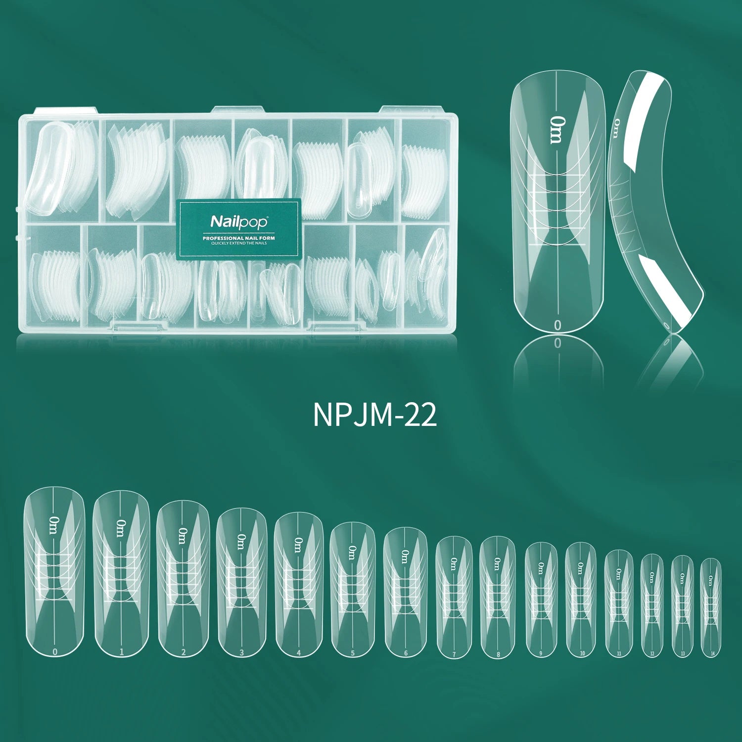 Effet Manucure Française Rapide, Réutilisables - Nailpop Formes Doubles pour Ongles 150 pièces