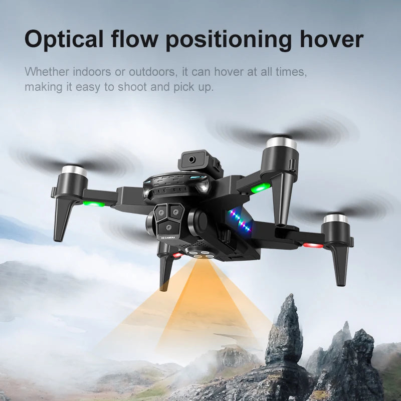 Drone Hospcreen Lonely Version Drone 605S – Faltbarer Quadrocopter mit 3 HD-4K-Kameras, bürstenlosem Motor, LCD-Bildschirm, Hindernisvermeidung, RC-Spielzeug
