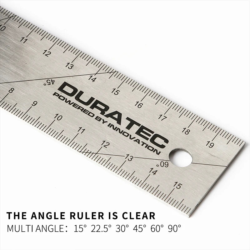 Square, 90 Degree Triangle and Right Angle Ruler 200mm 300mm 400mm Plastic Handle for Woodworking Measuring Tools