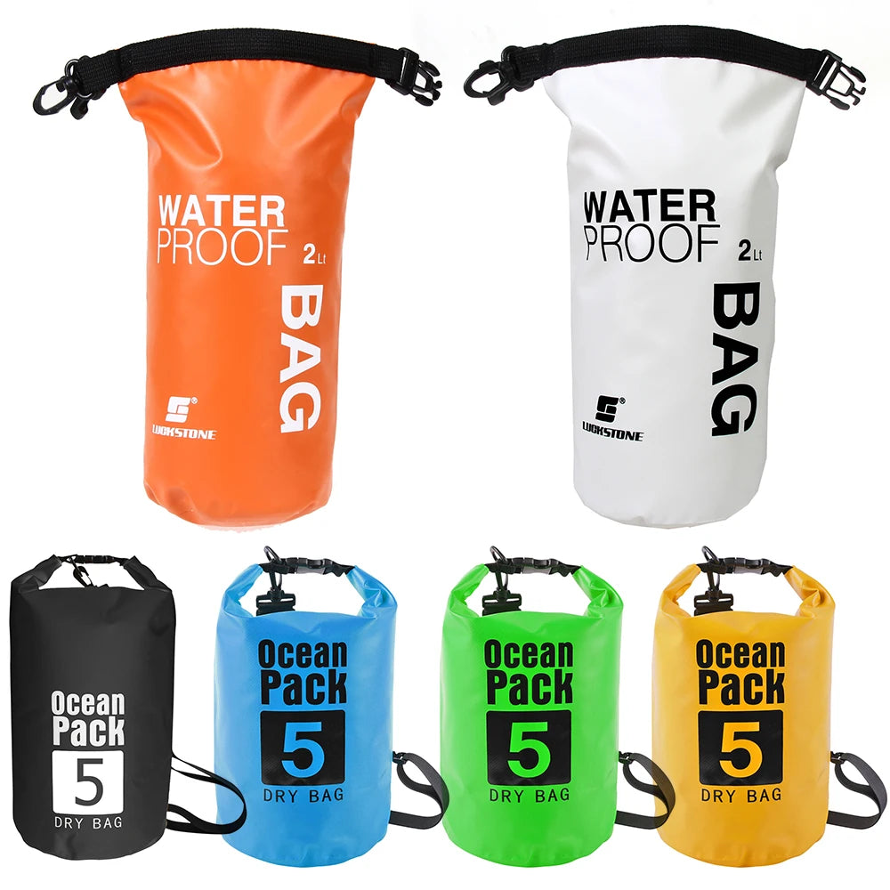 5L Waterproof Dry Bag,Waterproof Storage Bag for Outdoor Kayaking,River Canoeing,Trekking,Boating,Swimming