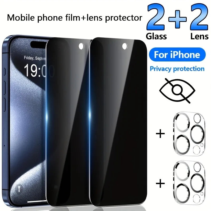 Film en verre trempé pour iPhone – Protection écran et lentille