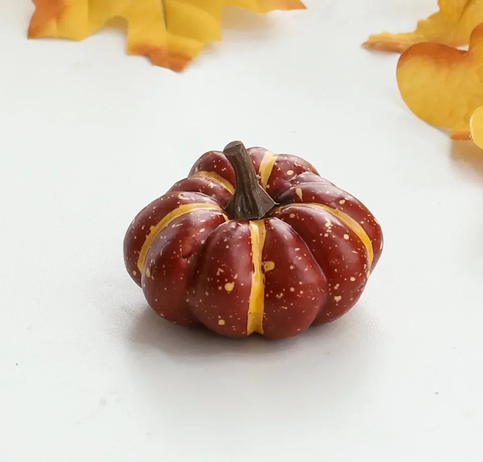 Mini Artificial Pumpkin, Halloween Decorations for Home