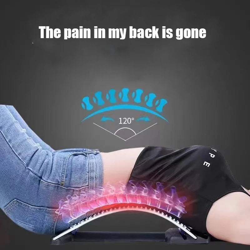 Back Stretcher Stretching Back Massage Fitness Lumbar Support Spine Relaxation