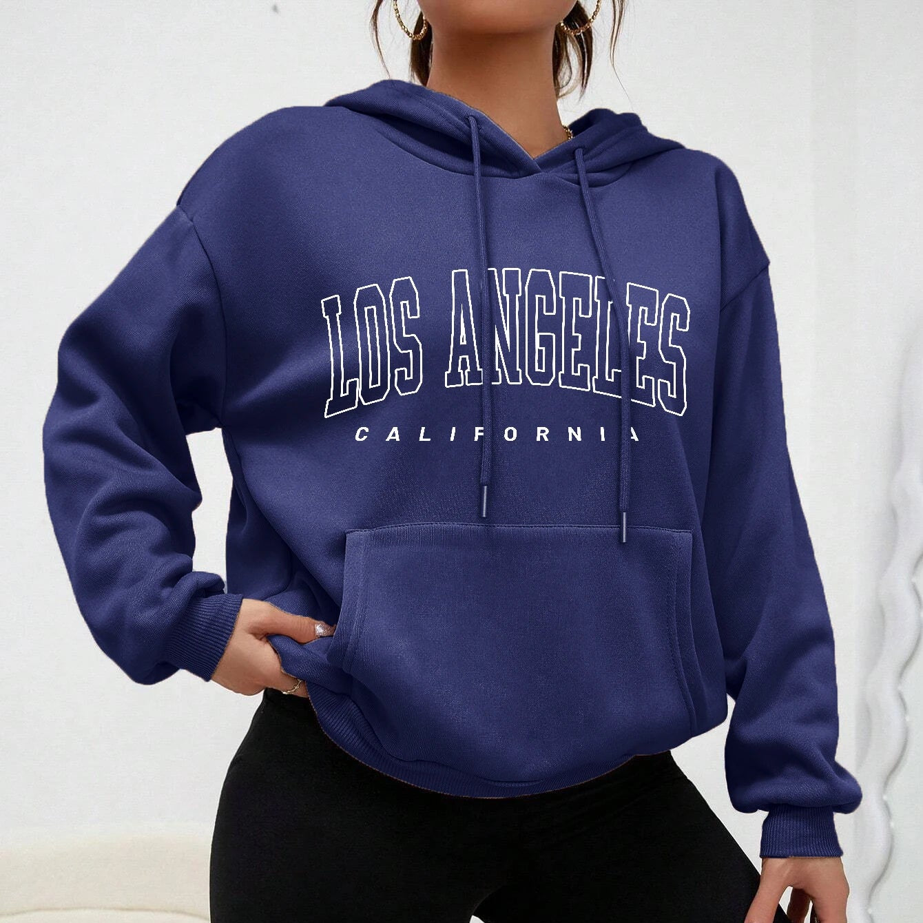 Sweats à capuche Style américain sweat à capuche décontracté Hip Hop Los Angeles Art lettre conception femmes