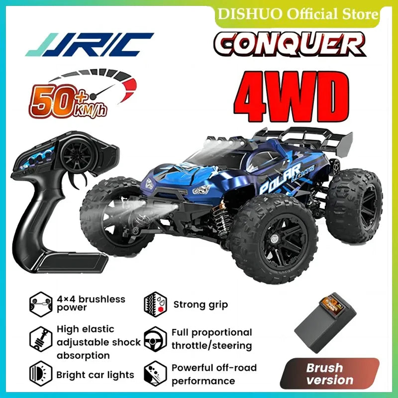 Voiture RC JJRC-Coche Teledirigido 1:14, Escoacrylate Motor Sin en 70 KM/H. Voiture de course télécommandée, haute vitesse, 50 km/h