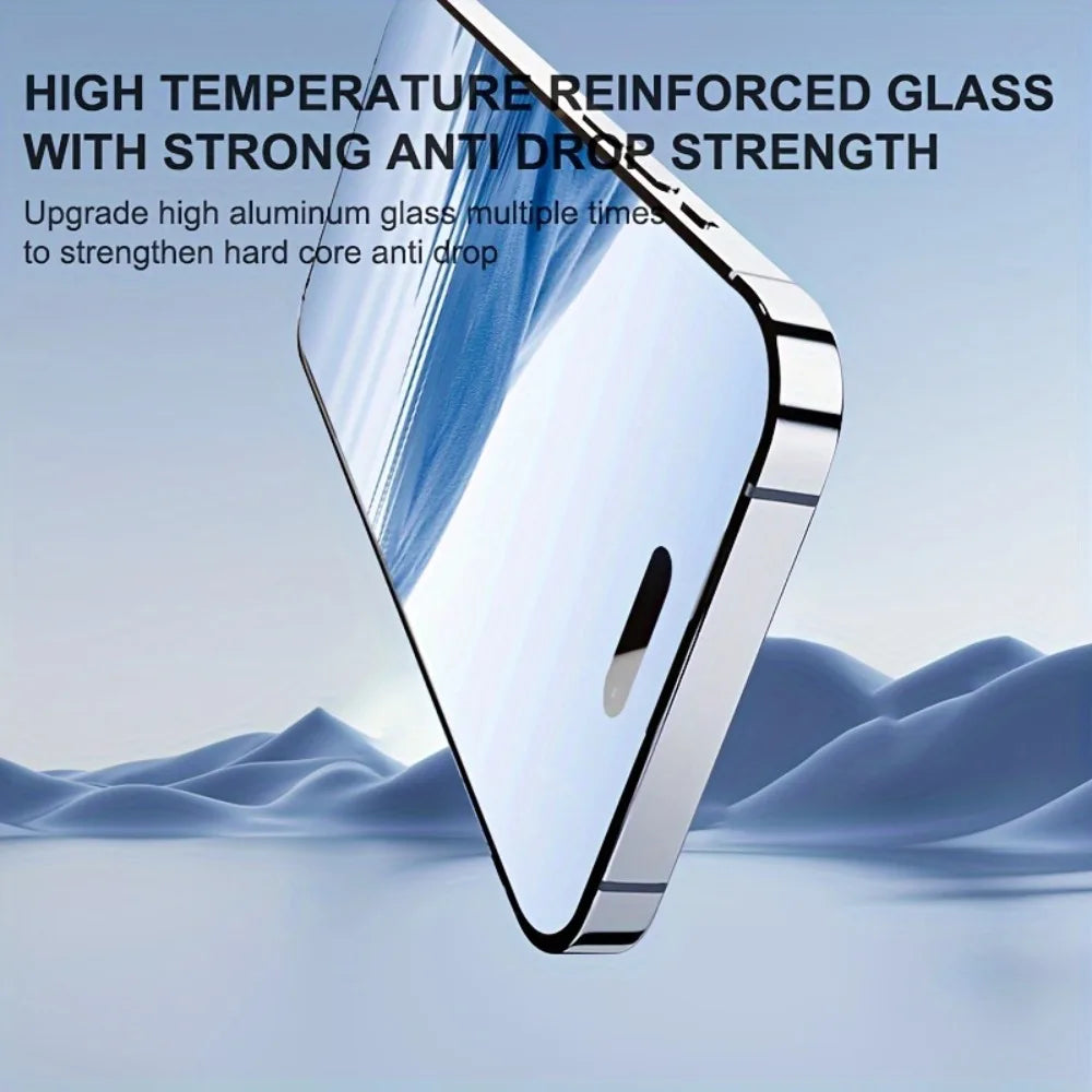 Film de protection d’écran en verre trempé – Anti-rayures, Anti-éclats – iPhone 11 à iPhone 16 Pro Max