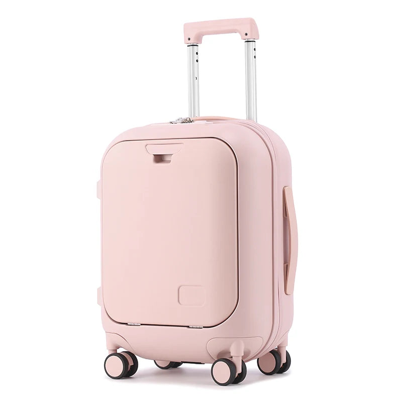 Valise SUSHIMU – Poche avant pour ordinateur portable, bagage à main 18, 20 et 24 pouces