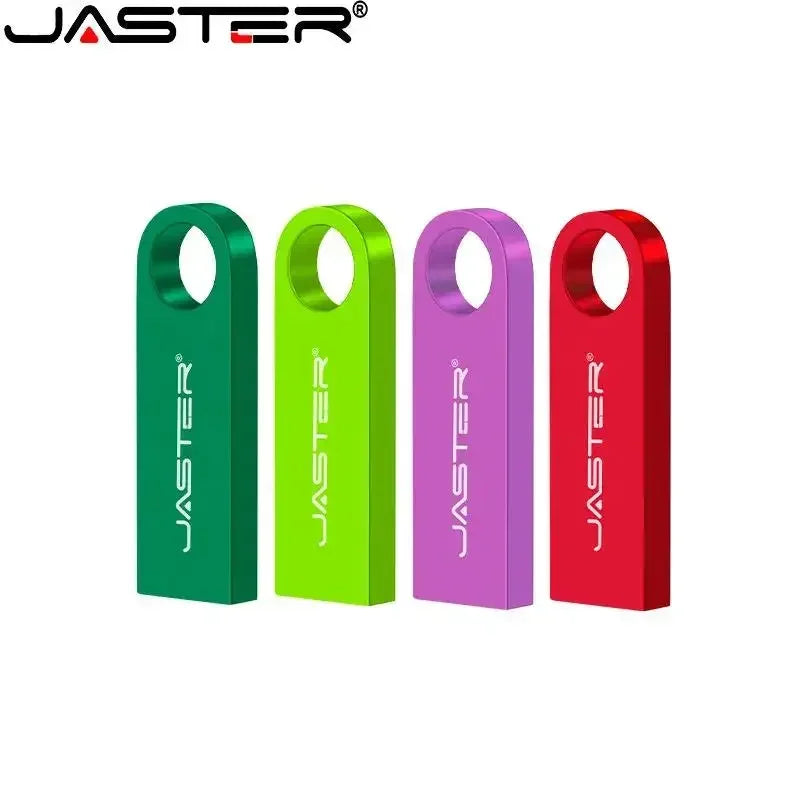 Clé USB 2.0 JASTER en métal 64 Go Noir Clé USB haute vitesse 32 Go 16 Go Clé USB Porte-clés gratuit Disque U 8 Go 4 Go Pour ordinateur portable