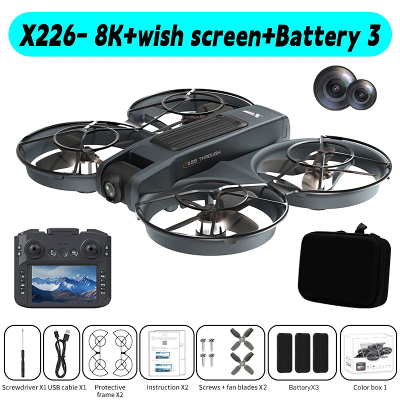 Mini Drone X226/X226VR Drones 4K professionnel Xiaomi Mijia Drone quadrirotor