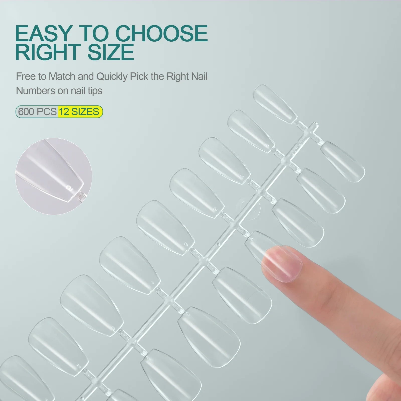 Capsules Ongles Gel Souple Full Cover 120 pcs