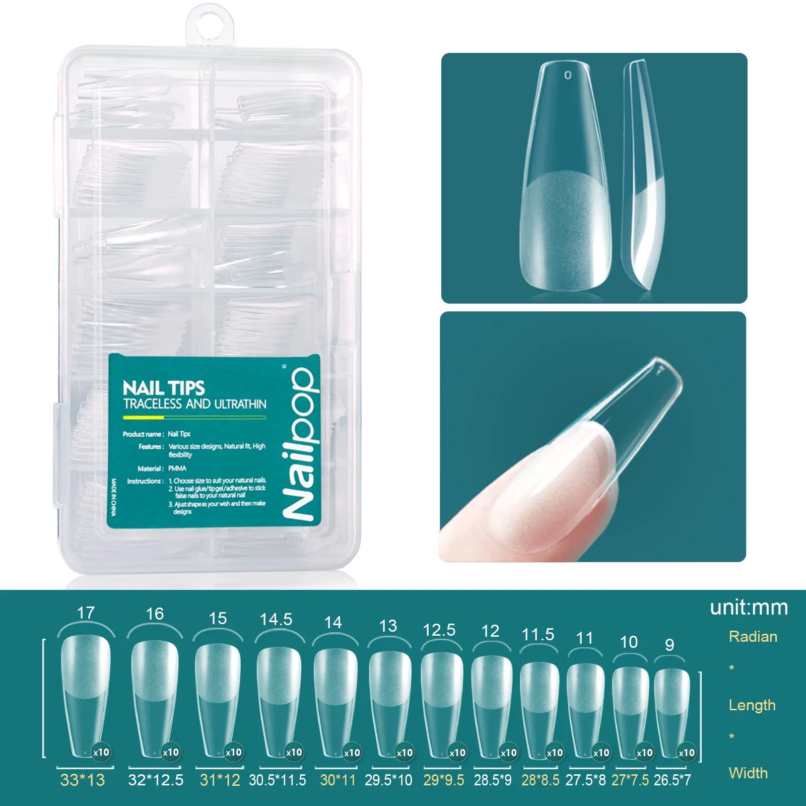 Capsules Ongles Gel Souple Full Cover 120 pcs