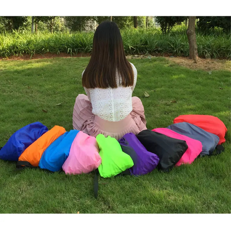 Inflatable Sofa Cushion for Camping Air Tent Bed Sleeping Bag Lazy Beach Mattress Folding Lounger Garden Outdoor Furniture