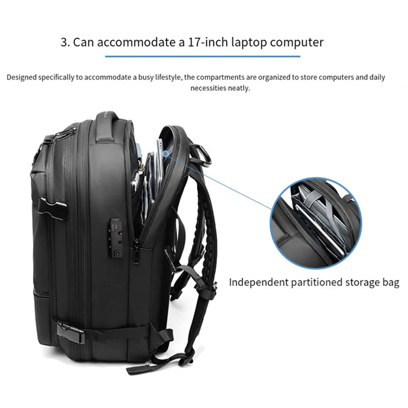 Sac à dos de voyage multifonction pour hommes