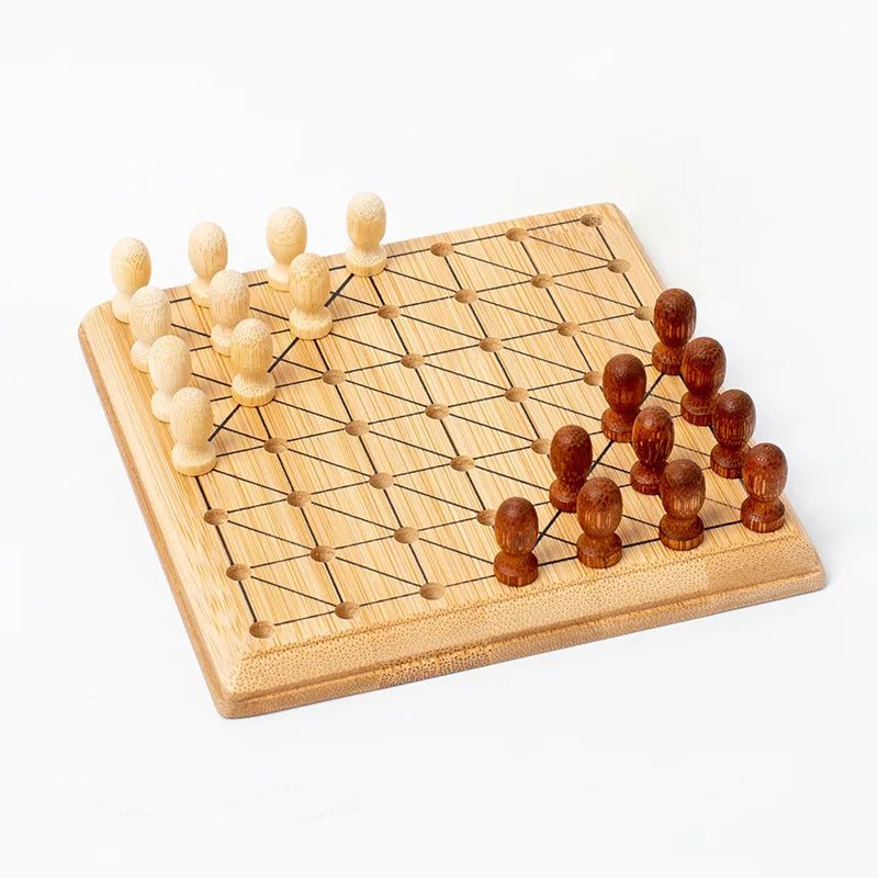 Jeu de société d'intelligence classique avec pièces de jeu en bois, jouets de dames de backgammon de voyage, cadeau idéal pour adultes et enfants